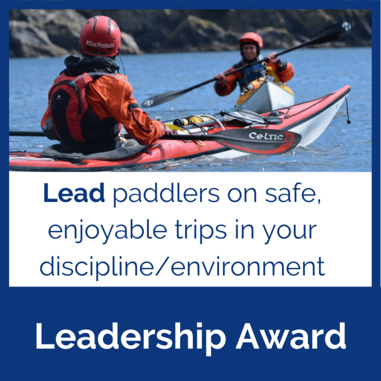 if you're looking to lead paddlers on safe, enjoyable trips in your discipline/environment, the Leadership Awards are for you
