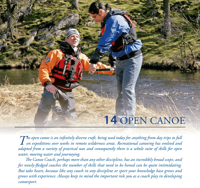 Open Canoe a chapter from the Coaching Handbook British Canoeing